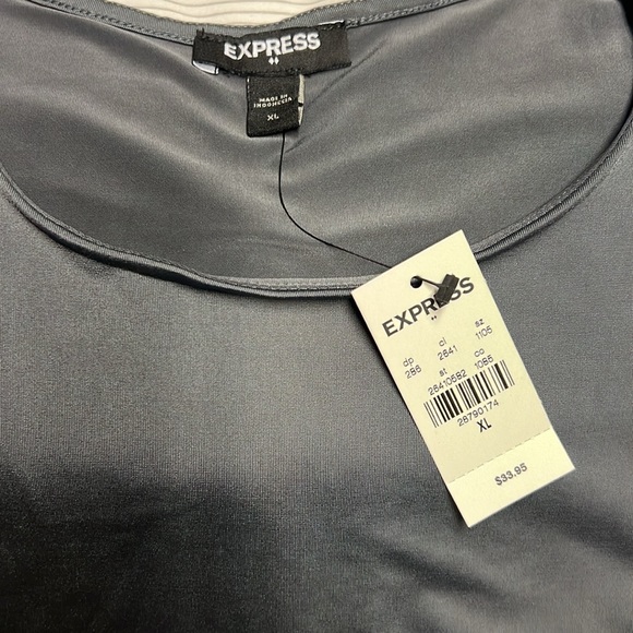 Express Body Contour Bodysuit Gray XL - Picture 2 of 3